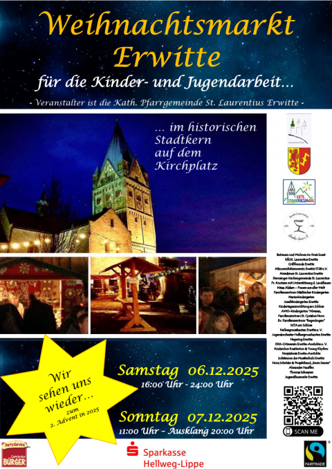Plakat Weihnachtsmarkt Erwitte 2025